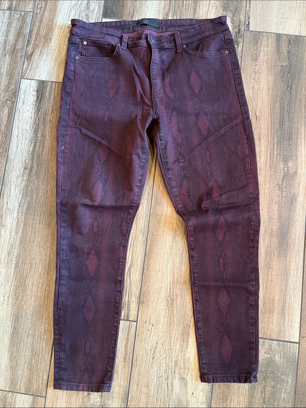 Joe's Jeans The Icon Mid Rise Skinny Ankle Jeans - Deep Wine